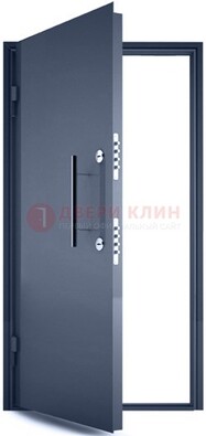 Черная металлическая бронированная дверь ДБ-1 в Ярославле