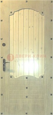 Белая железная дверь с евровагонкой ДЕ-9 в Ярославле