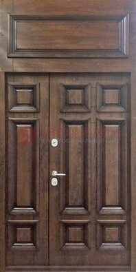 Классическая входная дверь с верхней фрамугой ДФГ-15 в Ярославле