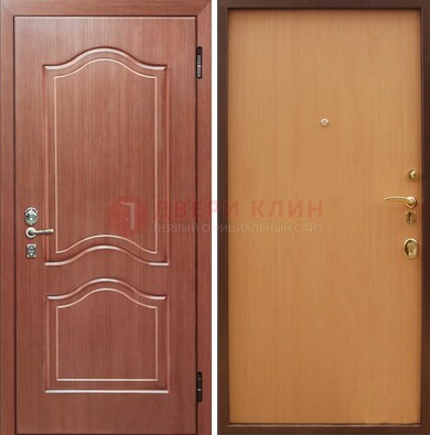 Входная дверь отделанная МДФ и ламинатом внутри ДМ-159 в Ярославле