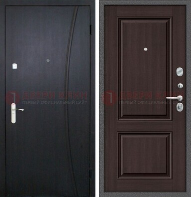 Темная стальная дверь с МДФ панелями ДМ-362 в Ярославле