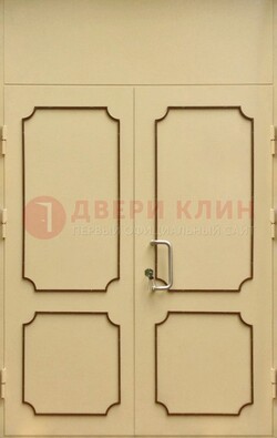 Светлая двухстворчатая дверь для загородного дома с МДФ ДМ-534 в Ярославле