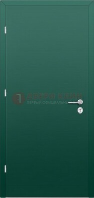 Зеленая стальная дверь с нитроэмалью ДН-6 в Ярославле