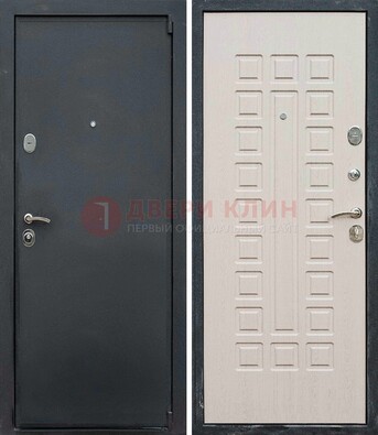 Черная металлическая дверь с порошковым покрытием ДП-101 в Ярославле
