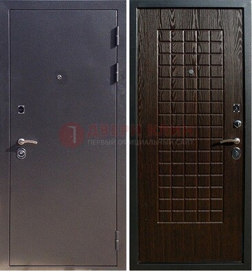 Серая металлическая дверь с порошковым напылением ДП-153 в Ярославле