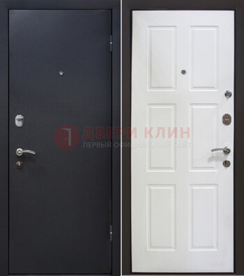Черная металлическая дверь с порошковым покрытием ДП-193 в Ярославле
