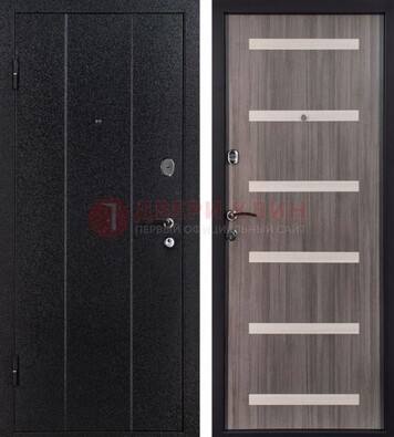 Черная стальная дверь с порошковым окрасом ДП-199 в Ярославле