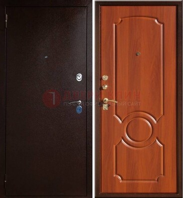 Темная железная дверь с порошковым напылением ДП-46 в Ярославле