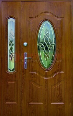 Парадная дверь со стеклянными вставками ДПР-73 для дома в Ярославле