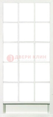 Железная решетчатая дверь в белом цвете ДР-10 в Ярославле