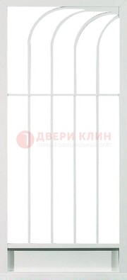 Белая металлическая решетчатая дверь ДР-17 в Ярославле
