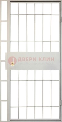 Железная решетчатая дверь в белом цвете ДР-19 в Ярославле