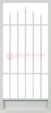 Светлая стальная решетчатая дверь с пиками ДР-21 в Ярославле