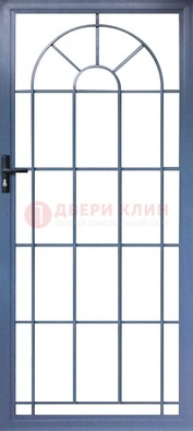Синяя металлическая решетчатая дверь ДР-28 в Ярославле