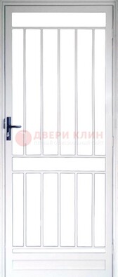 Железная решетчатая дверь белая ДР-32 в Ярославле