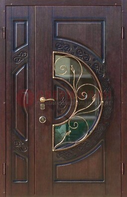 Полуторная железная дверь Винорит в классическом стиле ДСК-272 в Ярославле