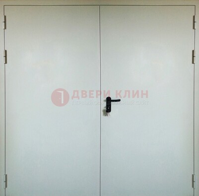 Белая металлическая противопожарная дверь ДТ-8 в Ярославле
