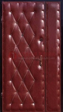 Бордовая тамбурная дверь ДТМ-25 в Раменском