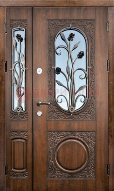 Железная дверь с виноритом и ковкой ДВТ-180 в Ярославле
