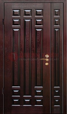 Коричневая металлическая дверь с виноритом ДВТ-20 в Ярославле