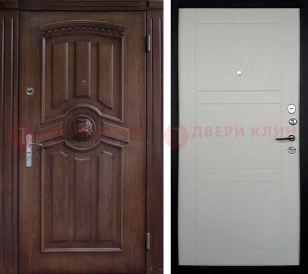 Темная входная дверь с виноритом ДВТ-216 в Ярославле