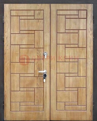 Светло-коричневая стальная дверь с виноритом ДВТ-245 в Ярославле
