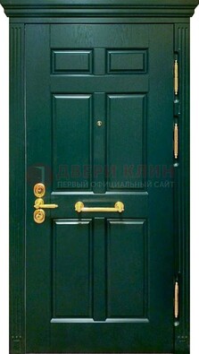 Классическая зеленая дверь с виноритом на улицу ДВТ-248 в Ярославле