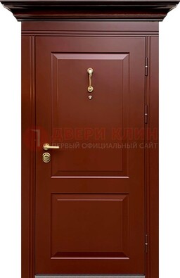 Красная железная дверь винорит для частного дома ДВТ-251 в Ярославле
