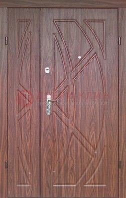 Железная тамбурная полуторная дверь с МДФ ПЛ-7 в Ярославле